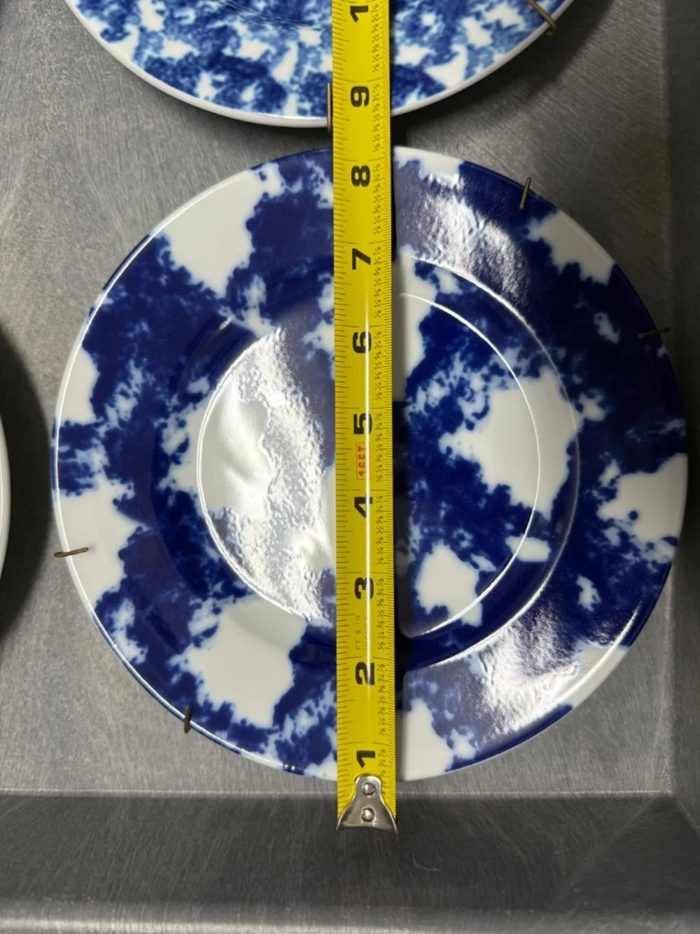 Richard Ginori Manifattura di Laveno Blue White Plates Set of 6 Italy